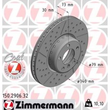 150.2906.32 ZIMMERMANN Гальмівний диск