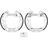 8DB 355 022-471 HELLA PAGID Комплект гальмівних колодок