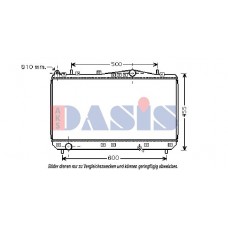 510019N AKS DASIS Радіатор охолодження двигуна