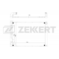 MK-1624 ZEKKERT Радіатор охолодження двигуна