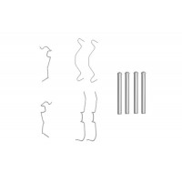 1 987 474 331 BOSCH Комплектуючі колодки дискового гальма