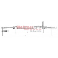 10.9432 METZGER Тросик, cтояночный тормоз