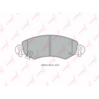 BD-5906 LYNXauto Комплект гальмівних колодок дисковий гальм