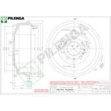 6009 PILENGA Гальмівний барабан