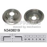 N3408019 NIPPARTS Гальмівний барабан