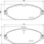 8DB 355 021-921 HELLA PAGID Комплект гальмівних колодок дисковий гальм