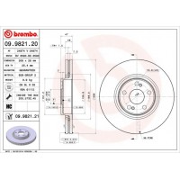 09.9821.20 BREMBO Гальмівний диск