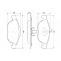 0 986 424 507 BOSCH КомплеК т гальмівних колодок, дискове гальмо