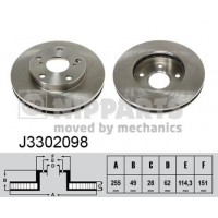 J3302098 NIPPARTS Гальмівний диск