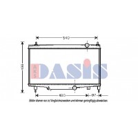 160031N AKS DASIS Радіатор охолодження двигуна