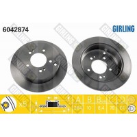 6042874 GIRLING Гальмівний диск