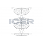 182031 ICER КомплеК т гальмівних колодок, дискове гальмо
