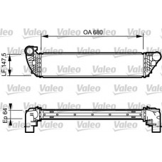 817828 VALEO Интеркулер