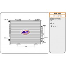 118.073 AHE Радіатор охолодження двигуна