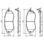 0 986 495 156 BOSCH Комплект гальмівних колодок дисковий гальм