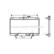 HD2071 AVA QUALITY COOLING Радіатор охолодження двигуна