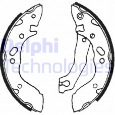LS1609 DELPHI Комплект гальмівних колодок