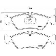 P 50 082 BREMBO Комплект гальмівних колодок дисковий гальм