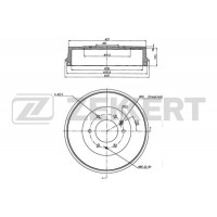 BS-5526 ZEKKERT Гальмівний барабан