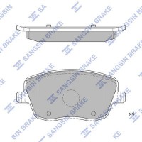 SP1806 Hi-Q Комплект гальмівних колодок дисковий гальм