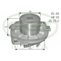 PA10746 GGT Водяний насос охолодження двигуна