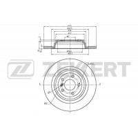 BS-6118 ZEKKERT Гальмівний диск
