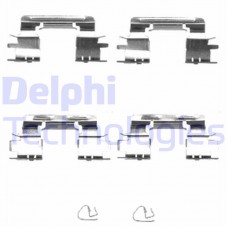 LX0385 DELPHI Комплектуючі колодки дискового гальма