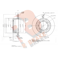 78RBD10017 R BRAKE Гальмівний диск