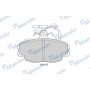 MBF015936 MANDO Комплект гальмівних колодок дисковий гальм