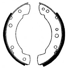 8DB 355 000-541 HELLA PAGID Комплект гальмівних колодок