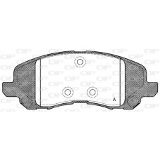 BPA0804.20 OPEN PARTS Комплект гальмівних колодок дисковий гальм