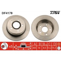 DF4178 TRW Гальмівний диск