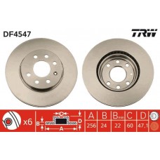 DF4547 TRW Гальмівний диск