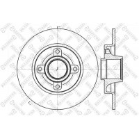 6020-1947-SX STELLOX Гальмівний диск