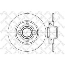 6020-1947-SX STELLOX Гальмівний диск