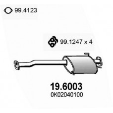 19.6003 ASSO Середній глушник вихлопних газів