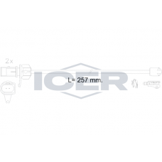 610609 E C ICER Сигналізатор зносу гальмівних колодок