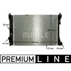 CR 988 000P MAHLE Радіатор охолодження двигуна