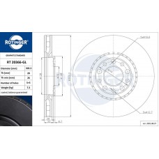 RT 20366-GL ROTINGER Гальмівний диск