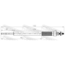 01642-004 FEBEST Свічка розжарювання
