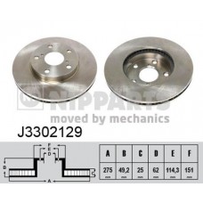 J3302129 NIPPARTS Гальмівний диск