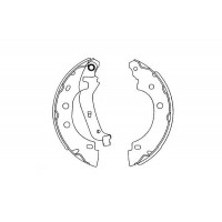 KBS-7410 KAVO PARTS Комплект гальмівних колодок