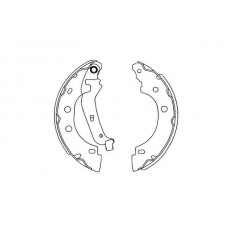 KBS-7410 KAVO PARTS Комплект гальмівних колодок