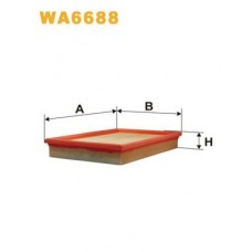 WA6688 WIX FILTERS Повітряний фільтр
