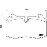 P 06 018 BREMBO Комплект гальмівних колодок дисковий гальм