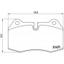 P 06 018 BREMBO Комплект гальмівних колодок дисковий гальм