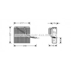 VNV055 AVA QUALITY COOLING Випарник кондиціонера