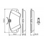 0 986 460 939 BOSCH КомплеК т гальмівних колодок, дискове гальмо