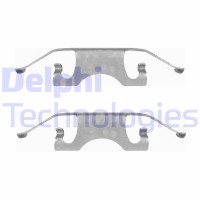 LX0396 DELPHI Комплектуючі колодки дискового гальма
