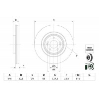 0 986 479 G26 BOSCH Гальмівний диск